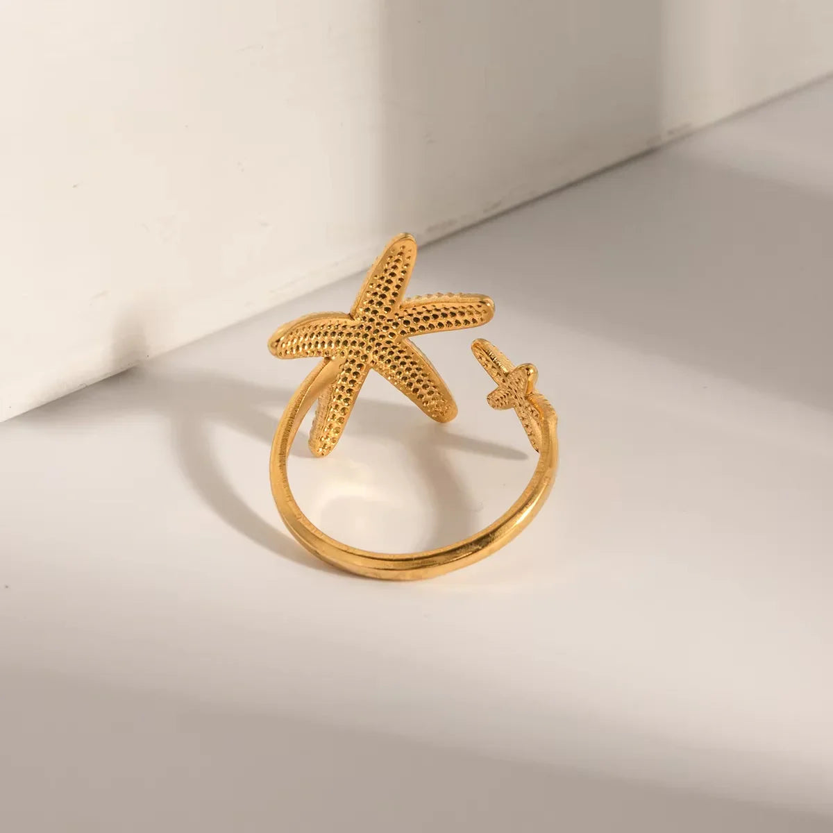 Ibiza Gold Starfish Ring