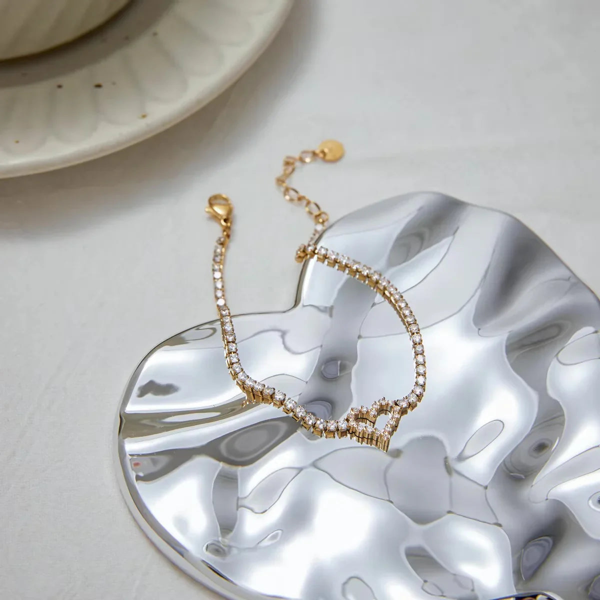 Nora Diamond Heart Bracelet