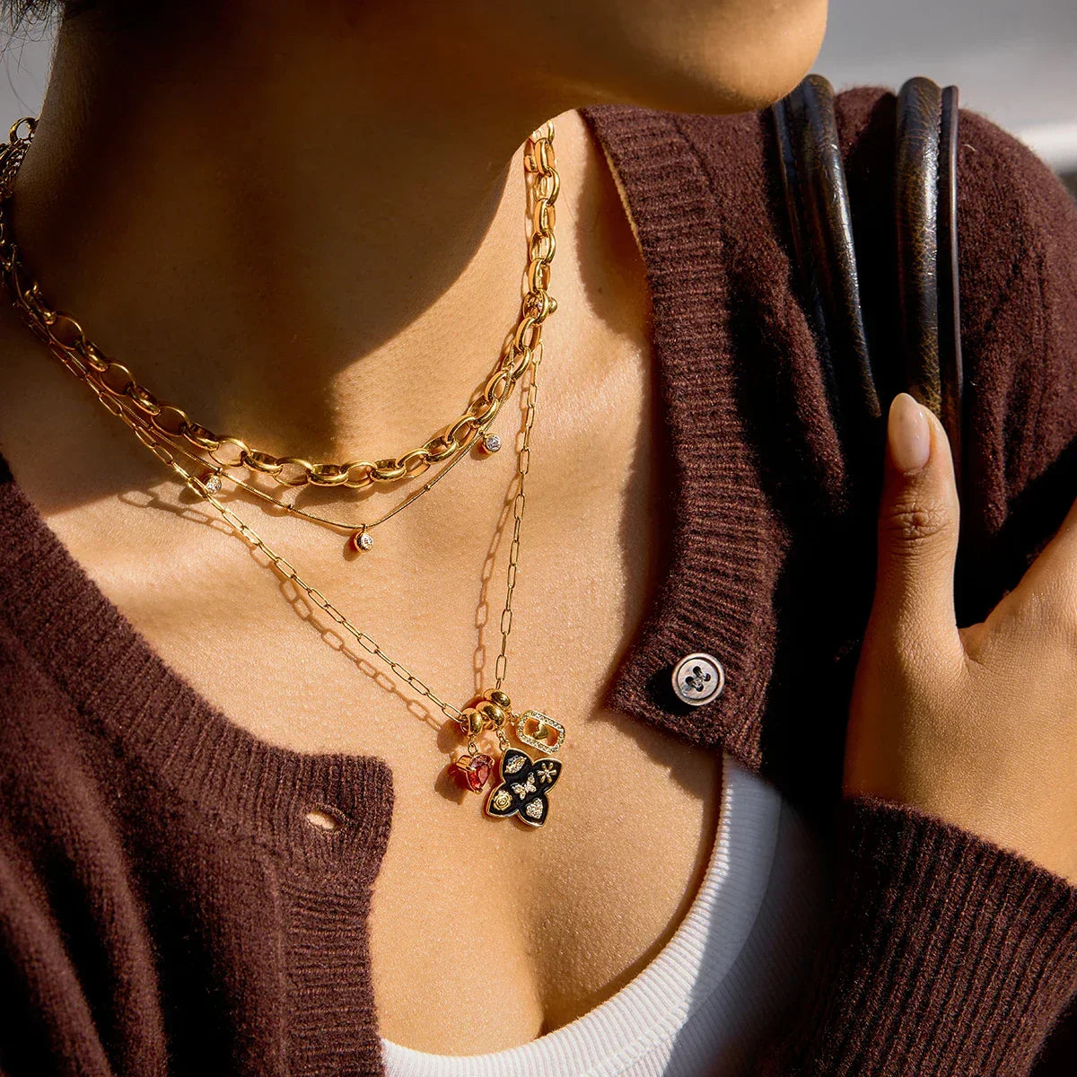 Selene Vintage Charm Necklace