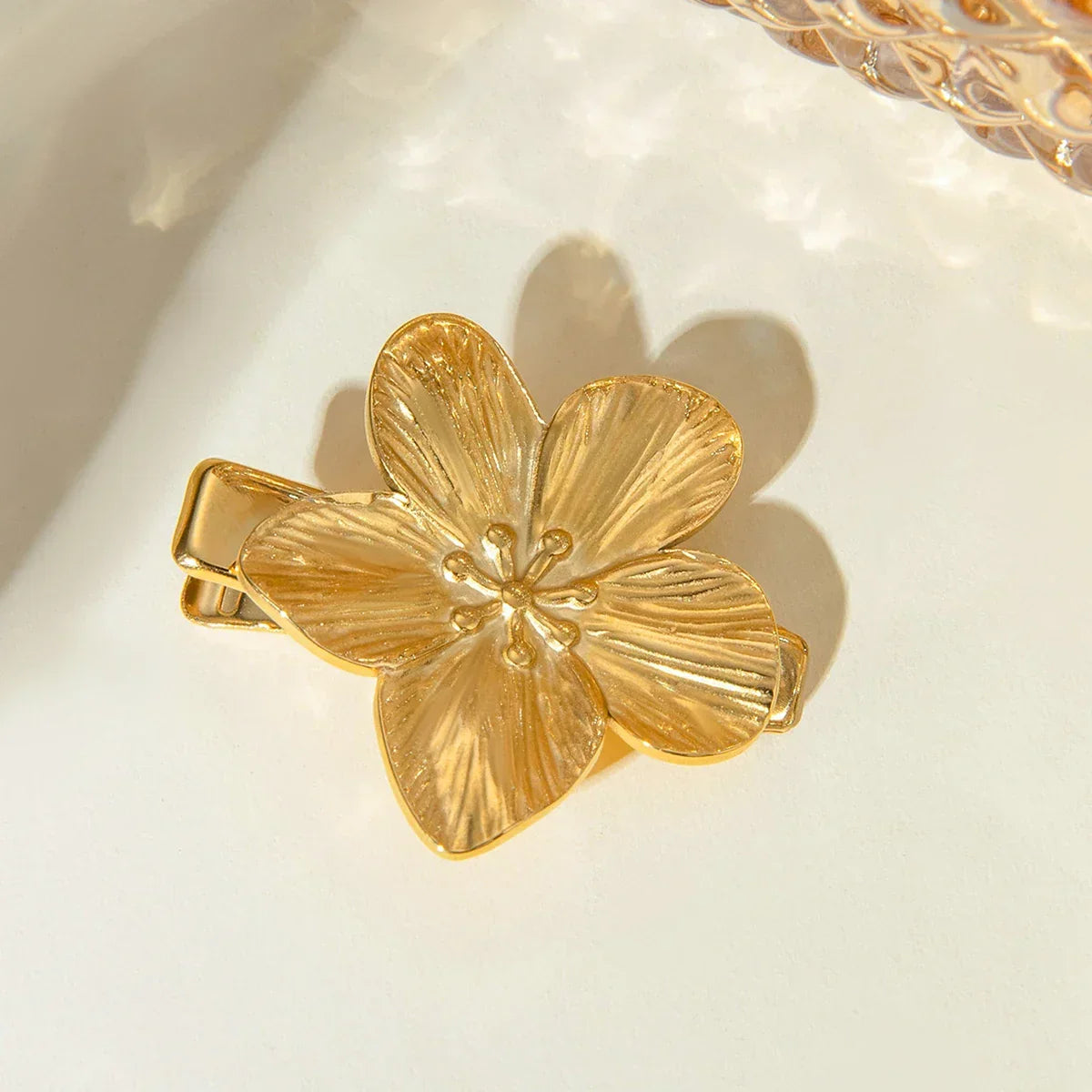 Fuchsia Gold Hair Clip