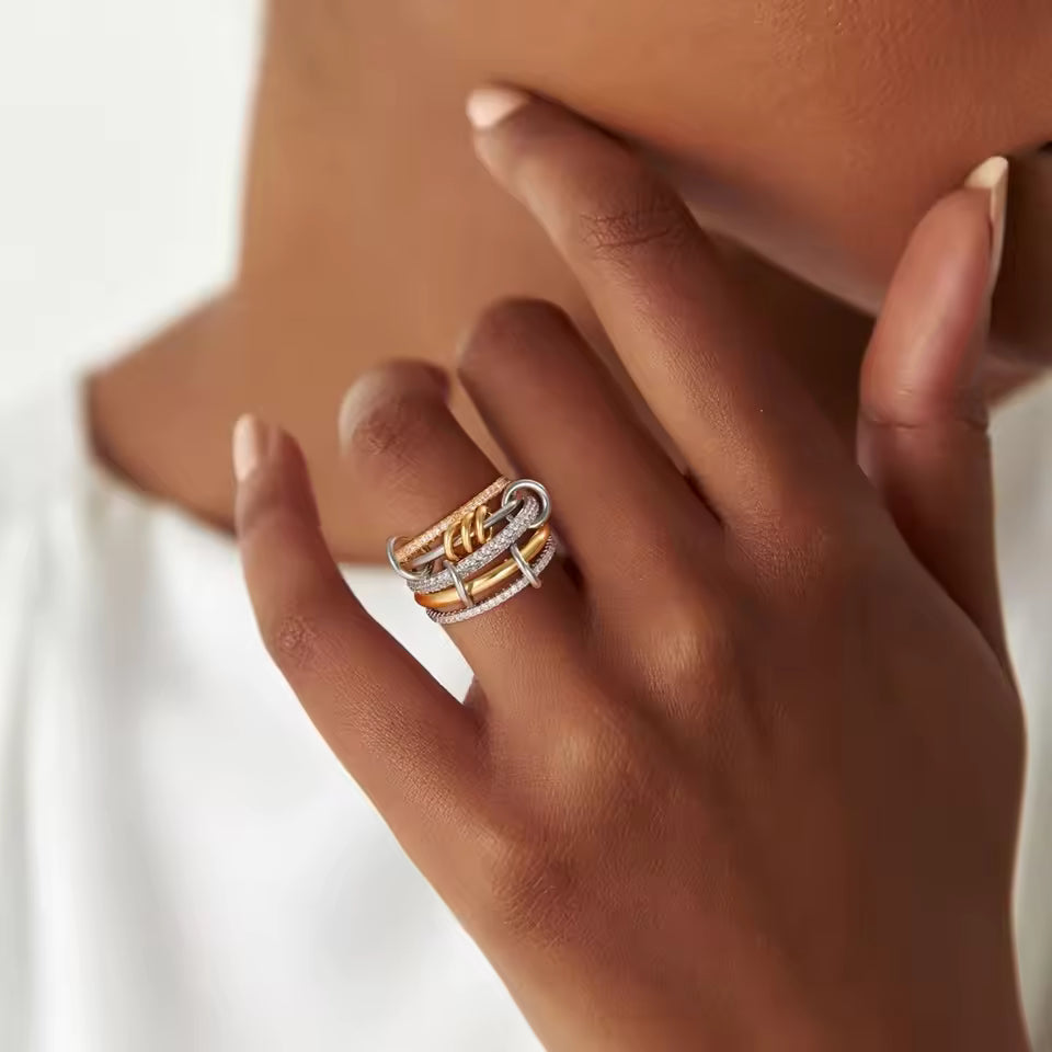 Cairo Stacked Diamond Ring