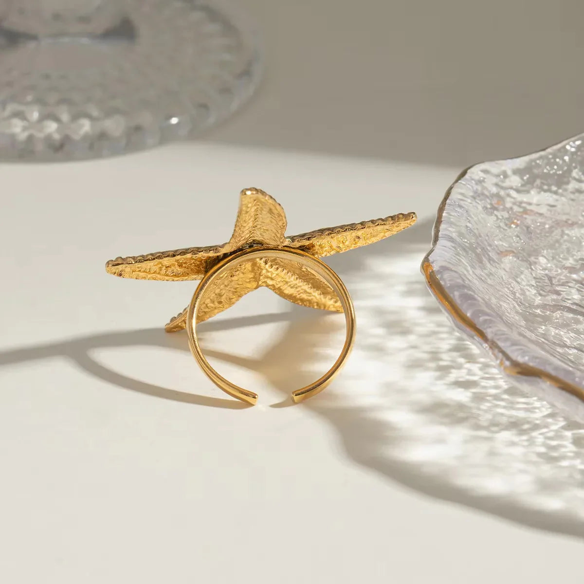 Mallorca Gold Starfish Ring