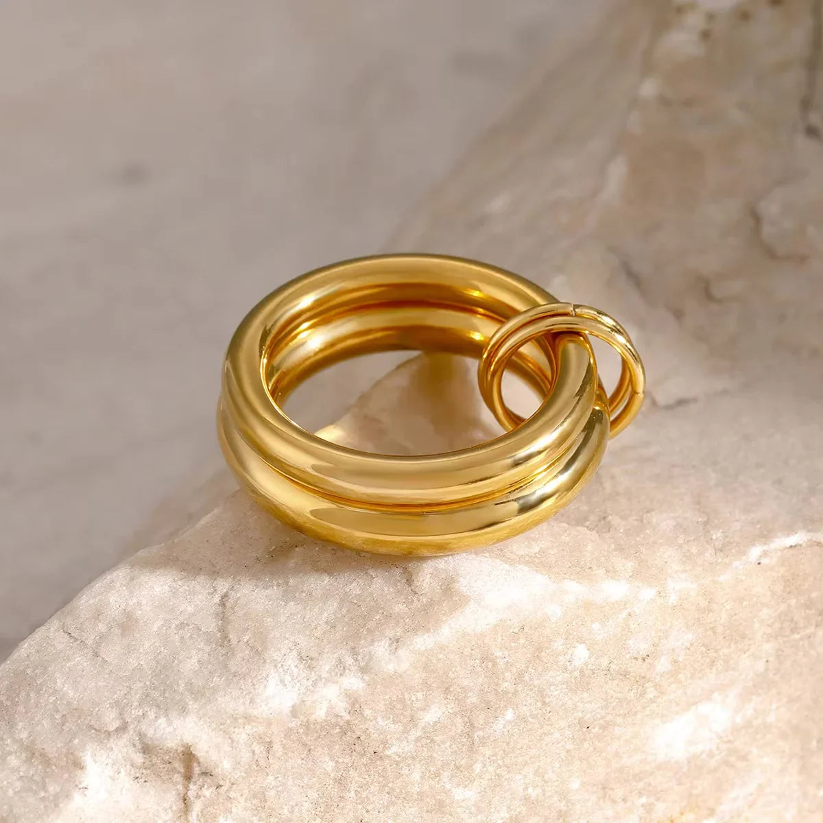 Munich Stacked Gold Ring