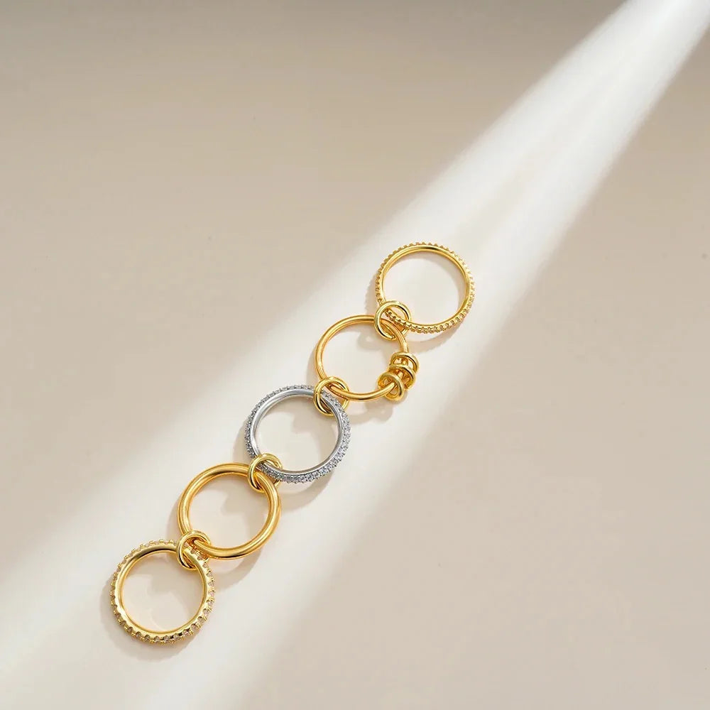 Bern Stacked Diamond Ring