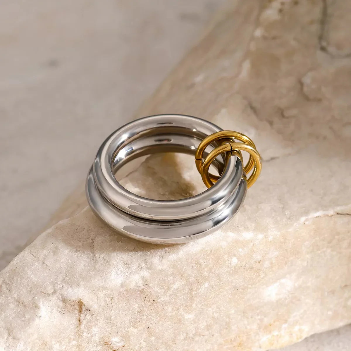 Munich Stacked Gold Ring