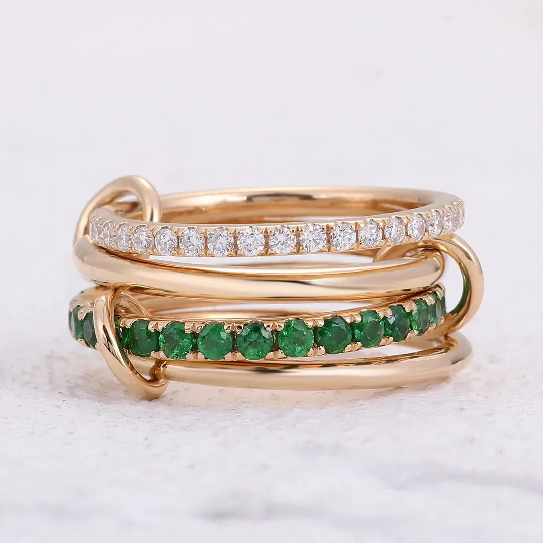 Monaco Stacked Diamond Ring