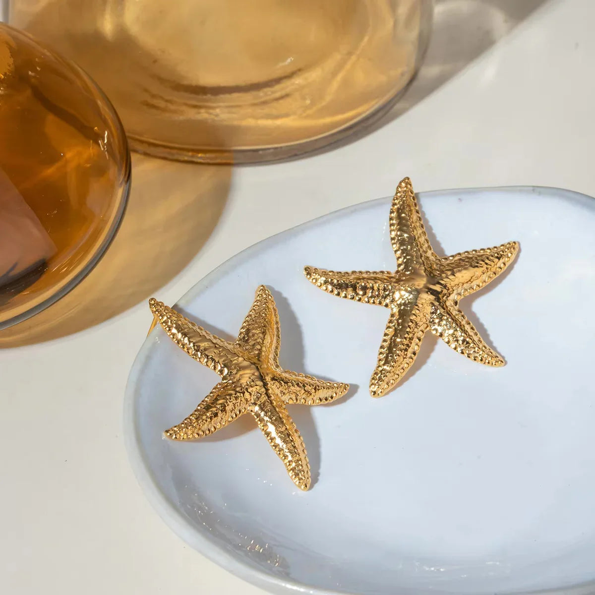 Confidence Gold Starfish Earrings