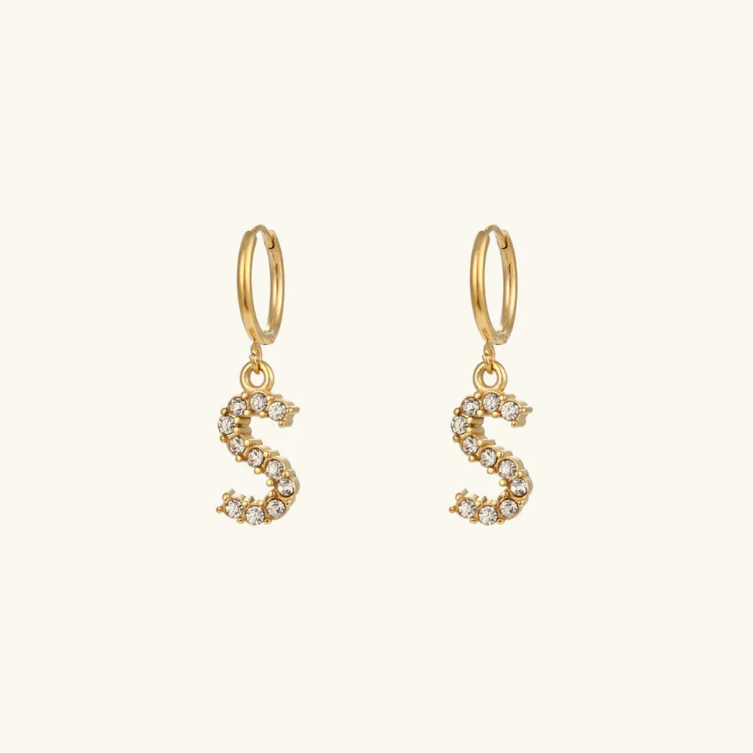 Grace Initial Letter Earrings