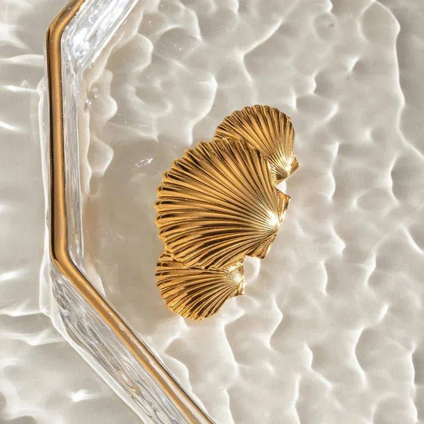 Zinnia Gold Hair Clip