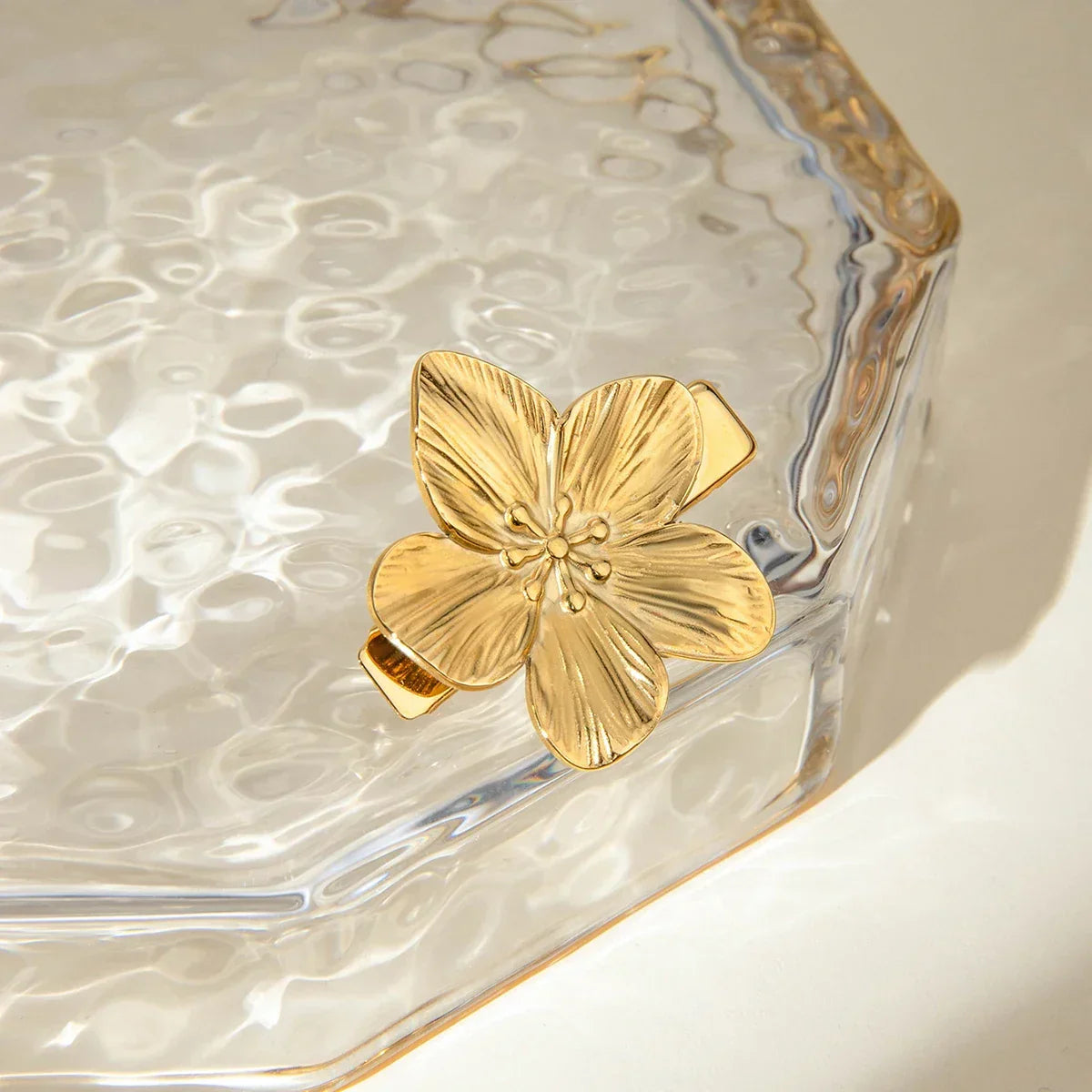 Fuchsia Gold Hair Clip