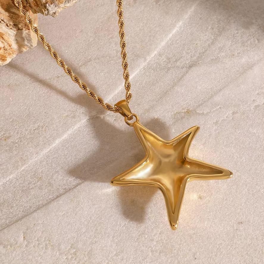 Rhea Gold Starfish Necklace