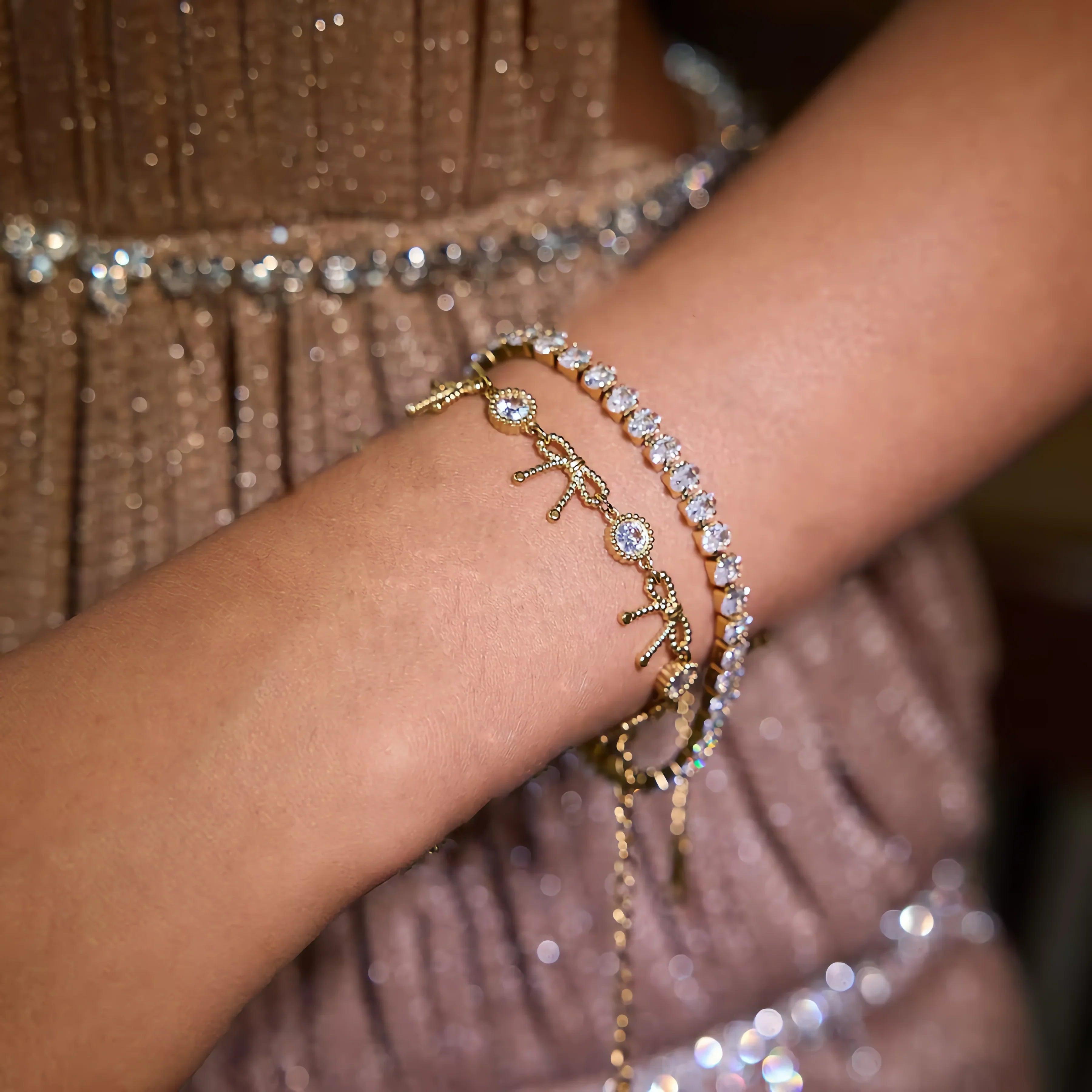 Amélia Ribbon Knot Diamond Bracelet