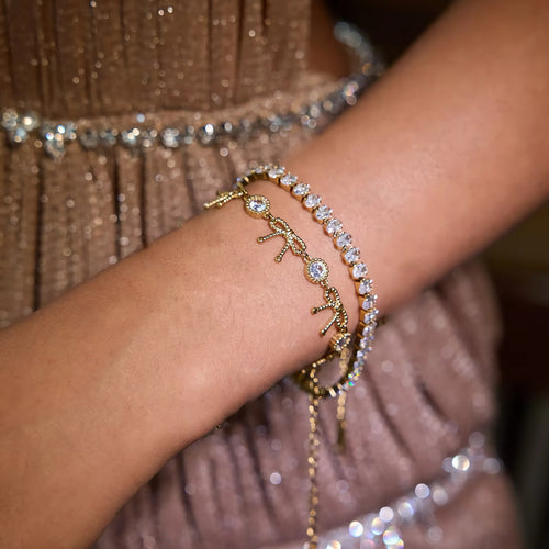 Amélia Ribbon Knot Diamond Bracelet