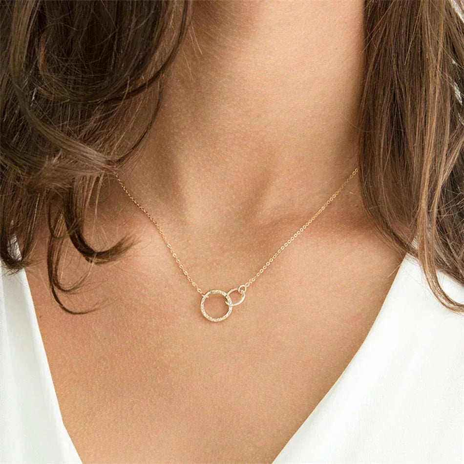 Nerthus Gold Hoop Necklace