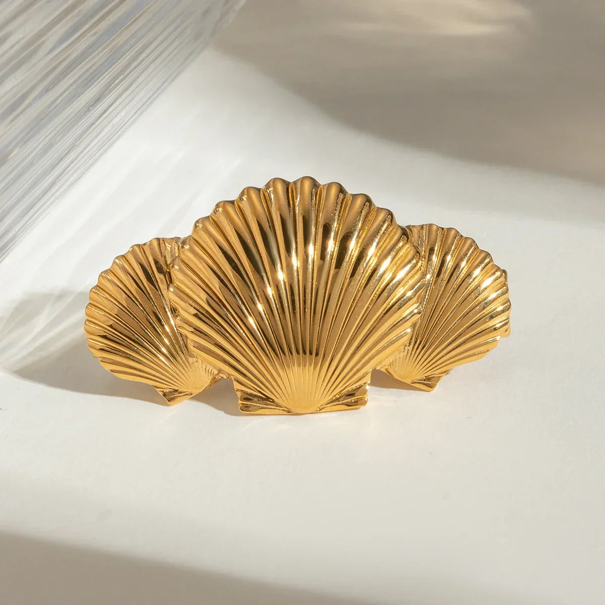 Zinnia Gold Hair Clip