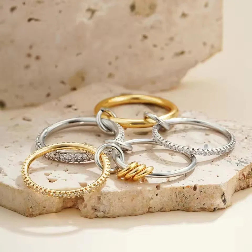Cairo Stacked Diamond Ring