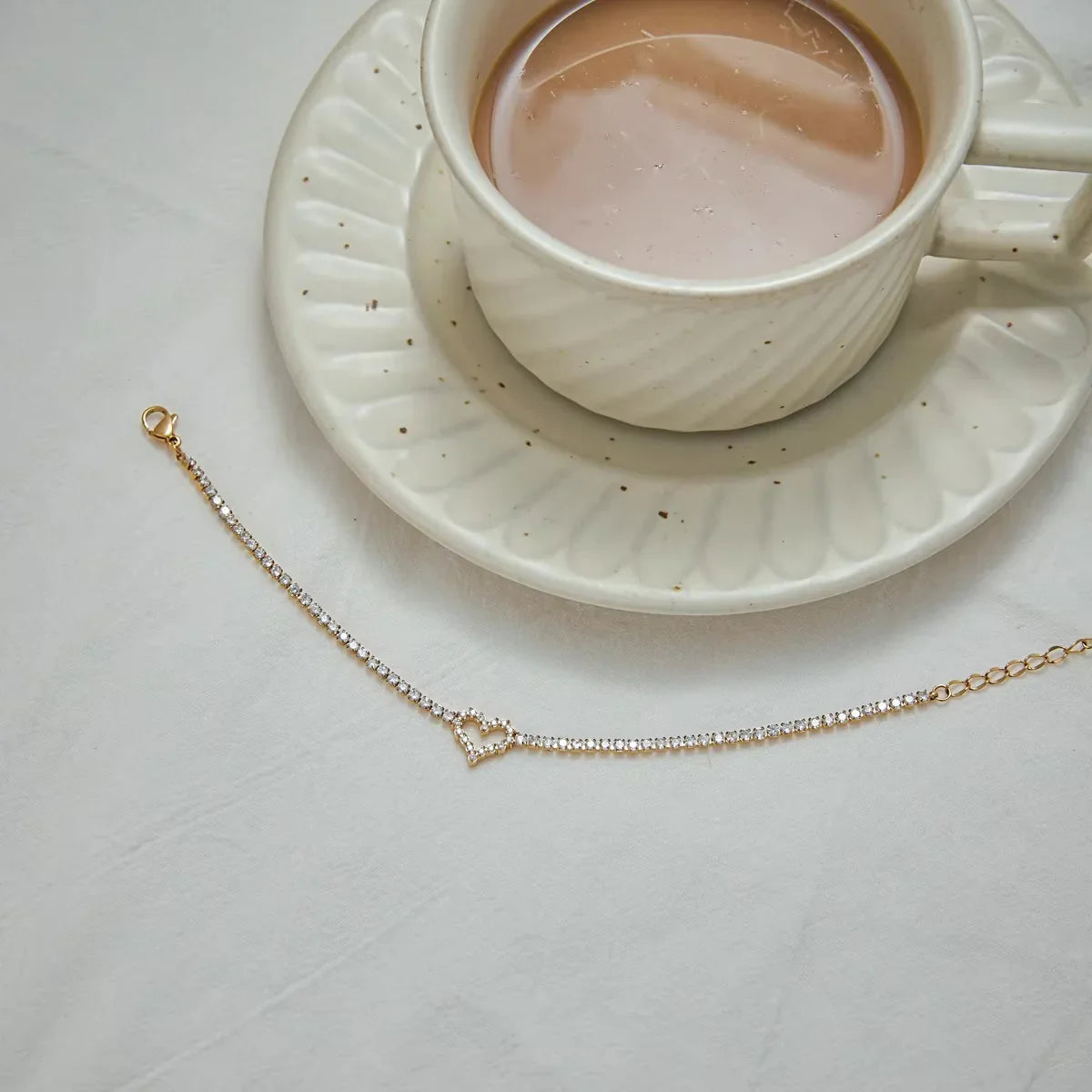 Nora Diamond Heart Bracelet