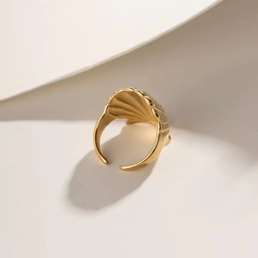 Hawaii Gold Seashell Ring
