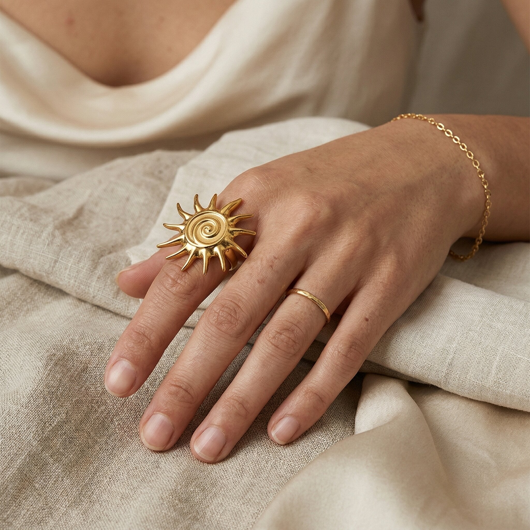 Florida Golden Sun Ring
