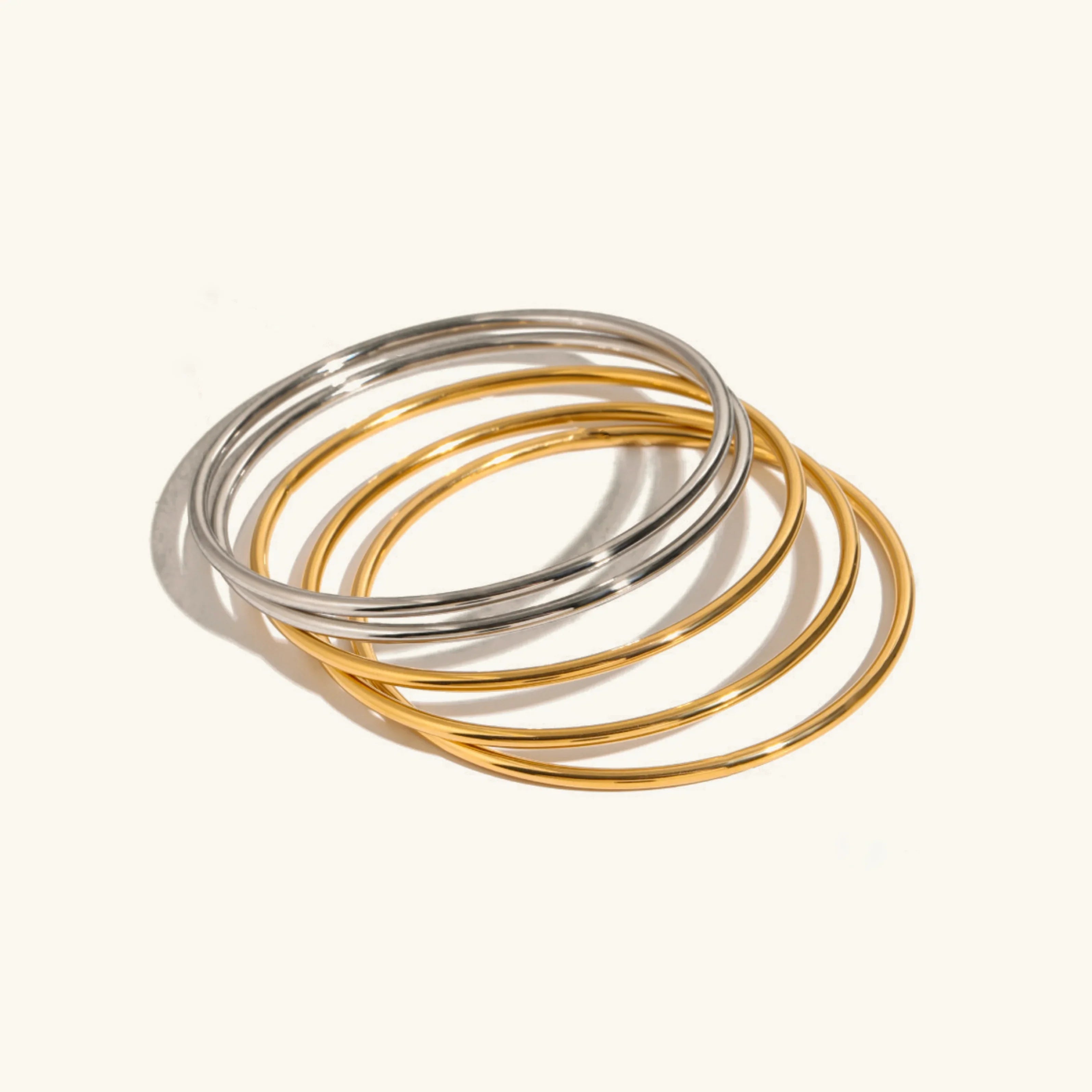 Matilda Gold Bangle Set