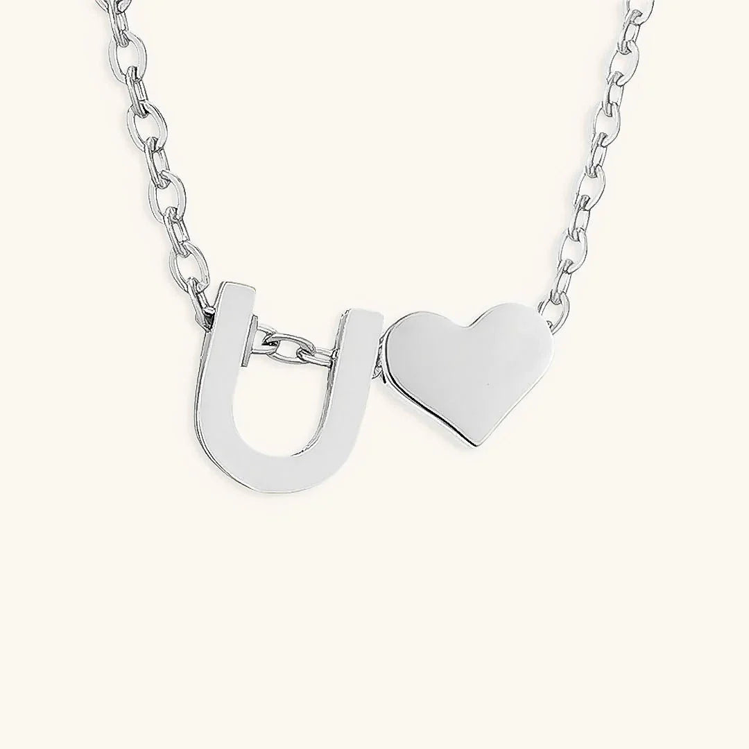 Hathor Initial Letter Gold Necklace