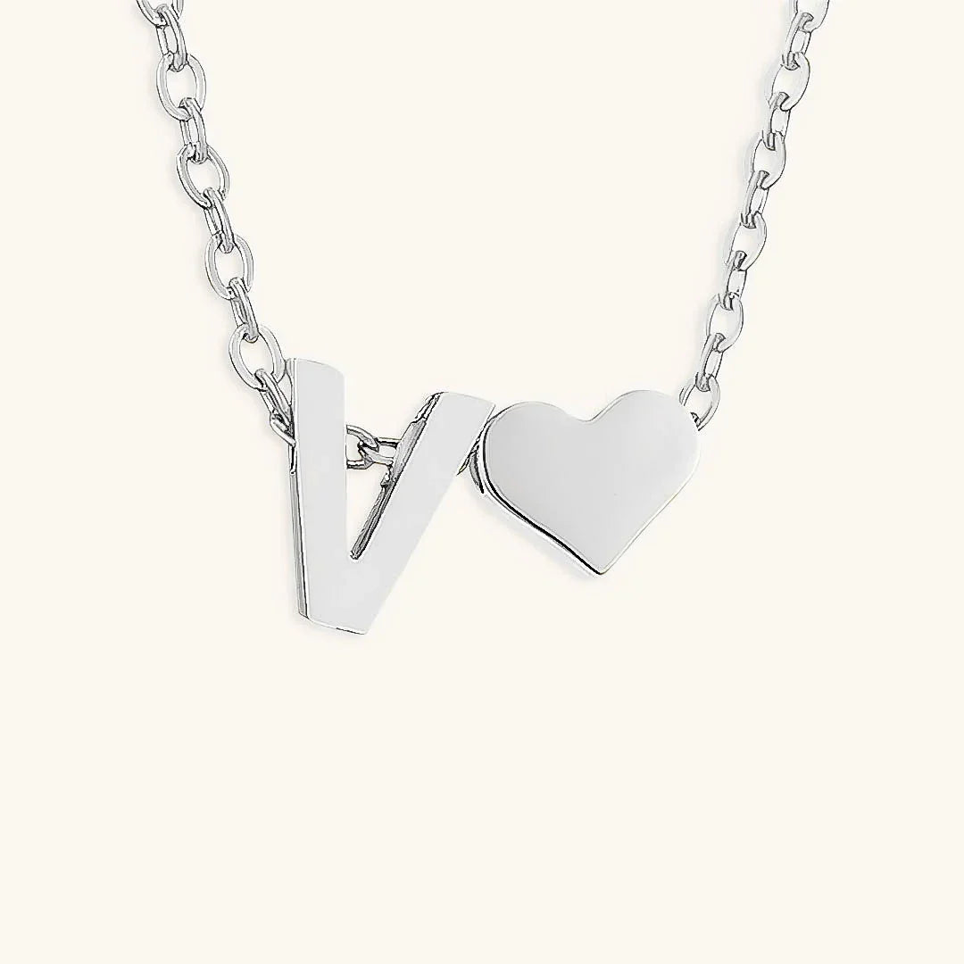 Hathor Initial Letter Gold Necklace