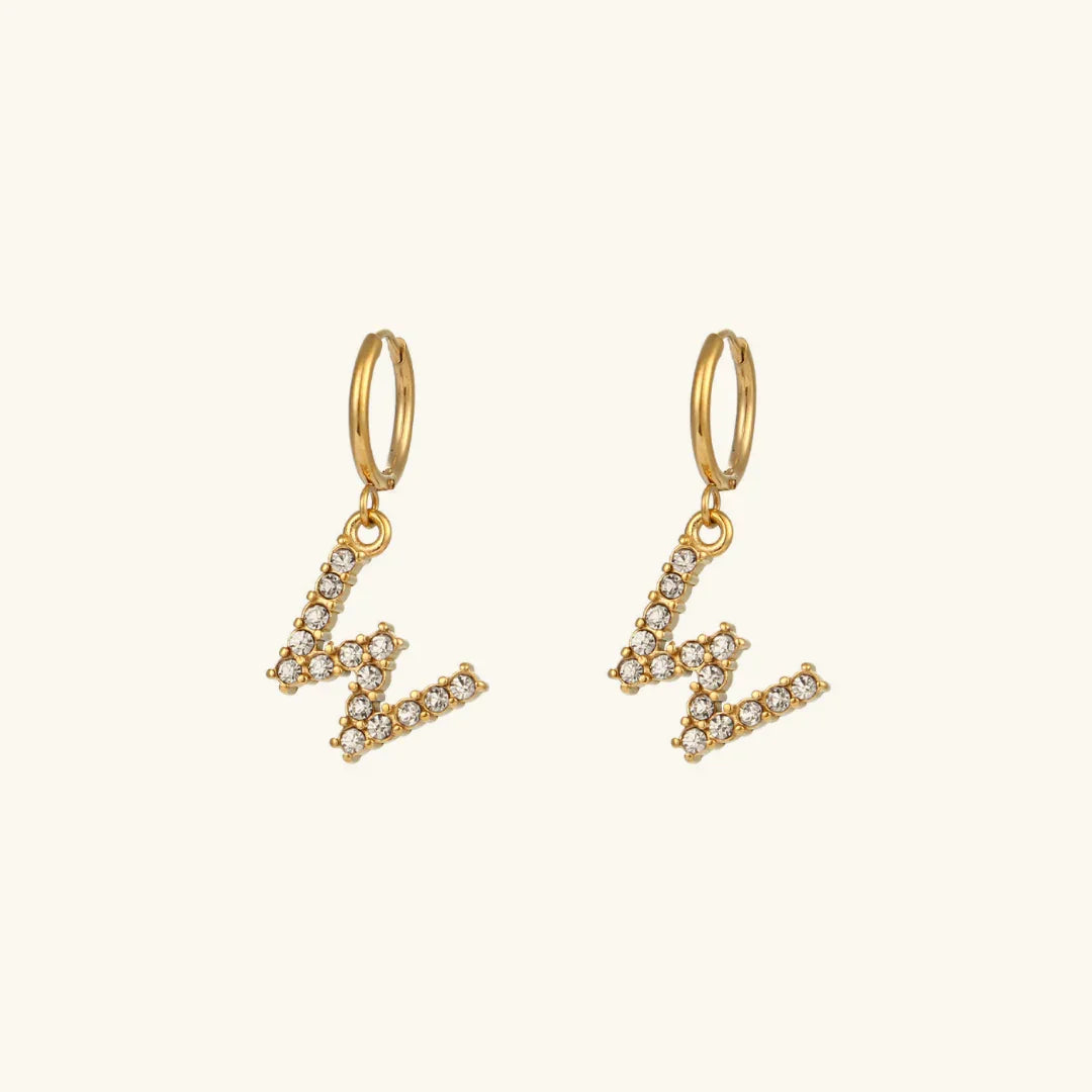 Grace Initial Letter Earrings