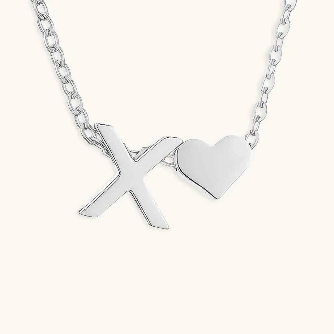 Hathor Initial Letter Gold Necklace