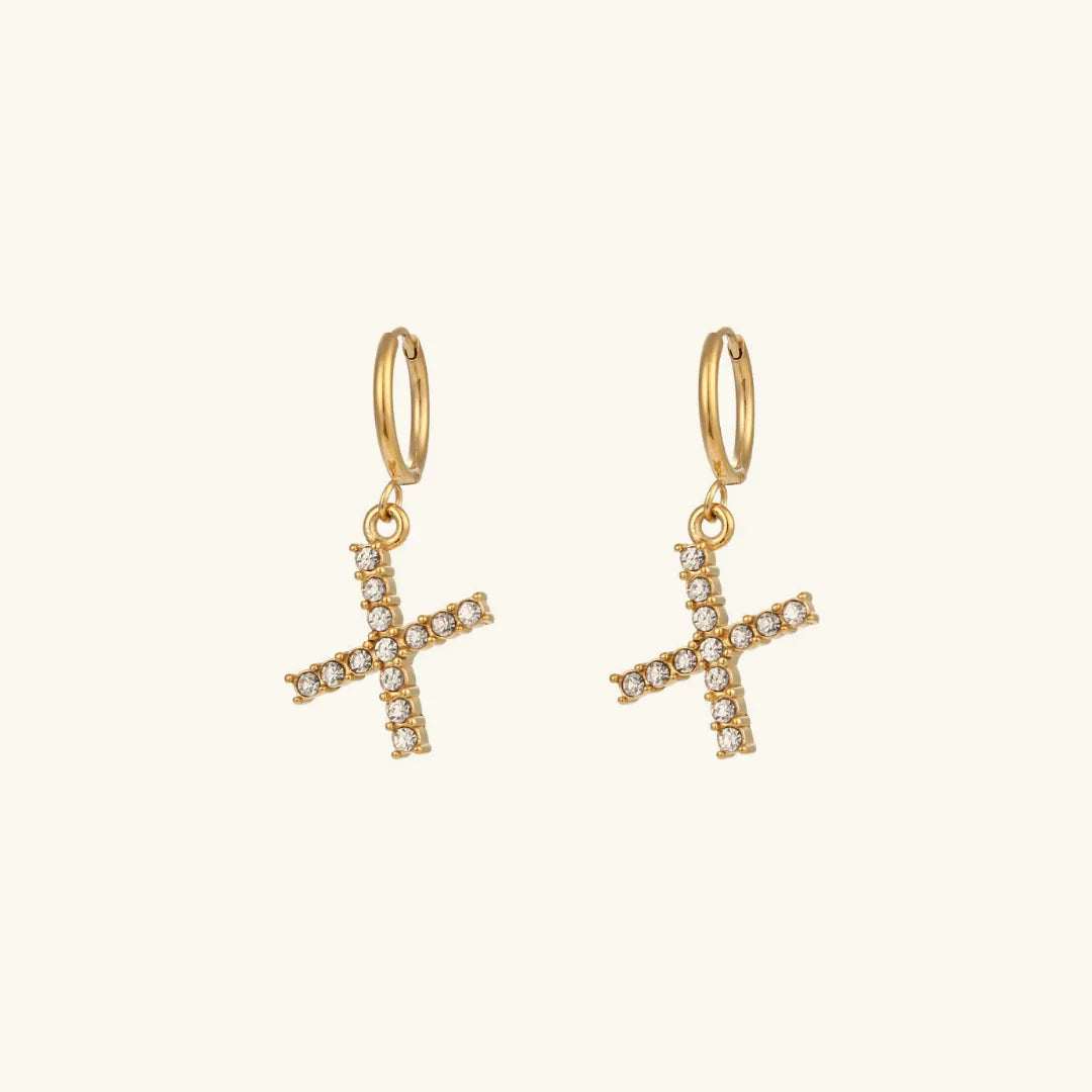 Grace Initial Letter Earrings