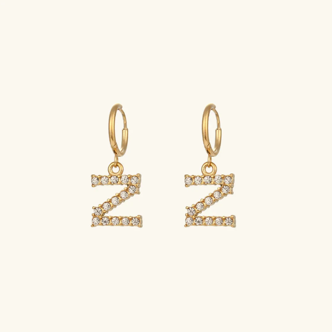 Grace Initial Letter Earrings
