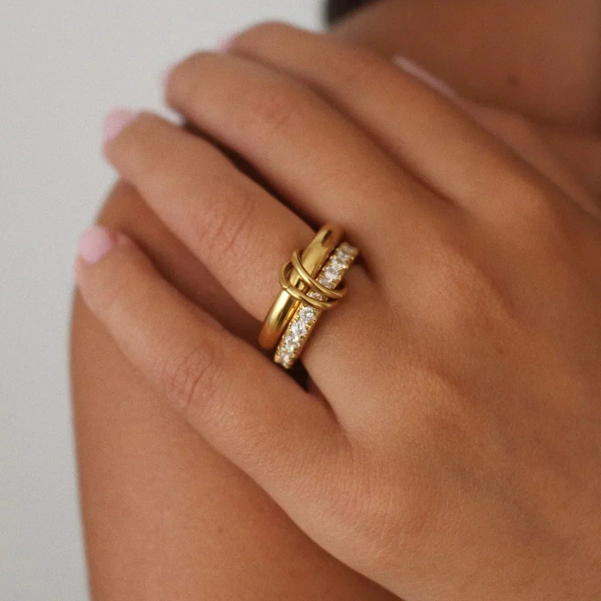 Chicago Stacked Diamond Ring