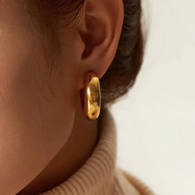 Trust Chunky Gold Hoops