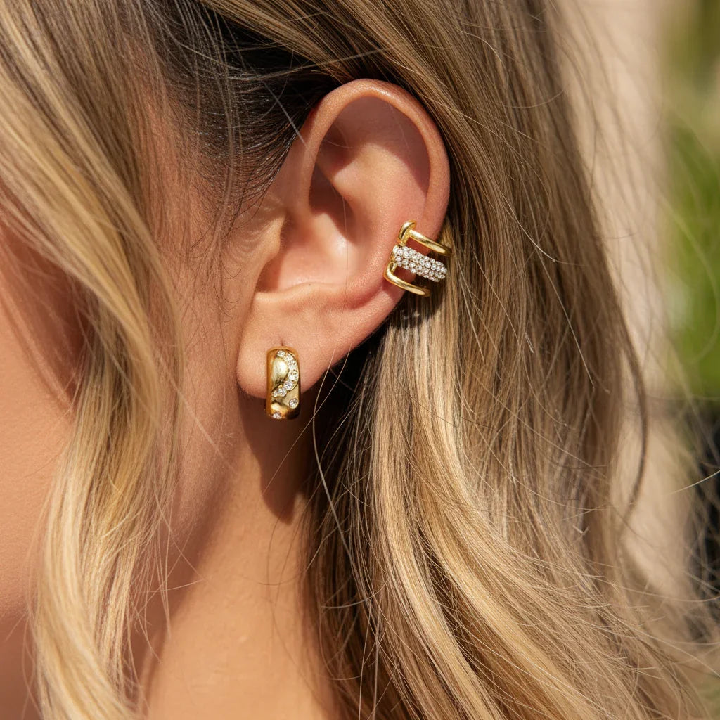 Fearless Layered Diamond Earrings