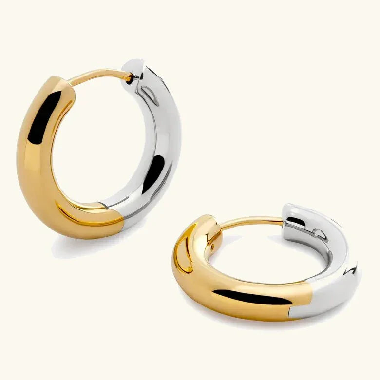 Vibe Two Tone Hoop Earring