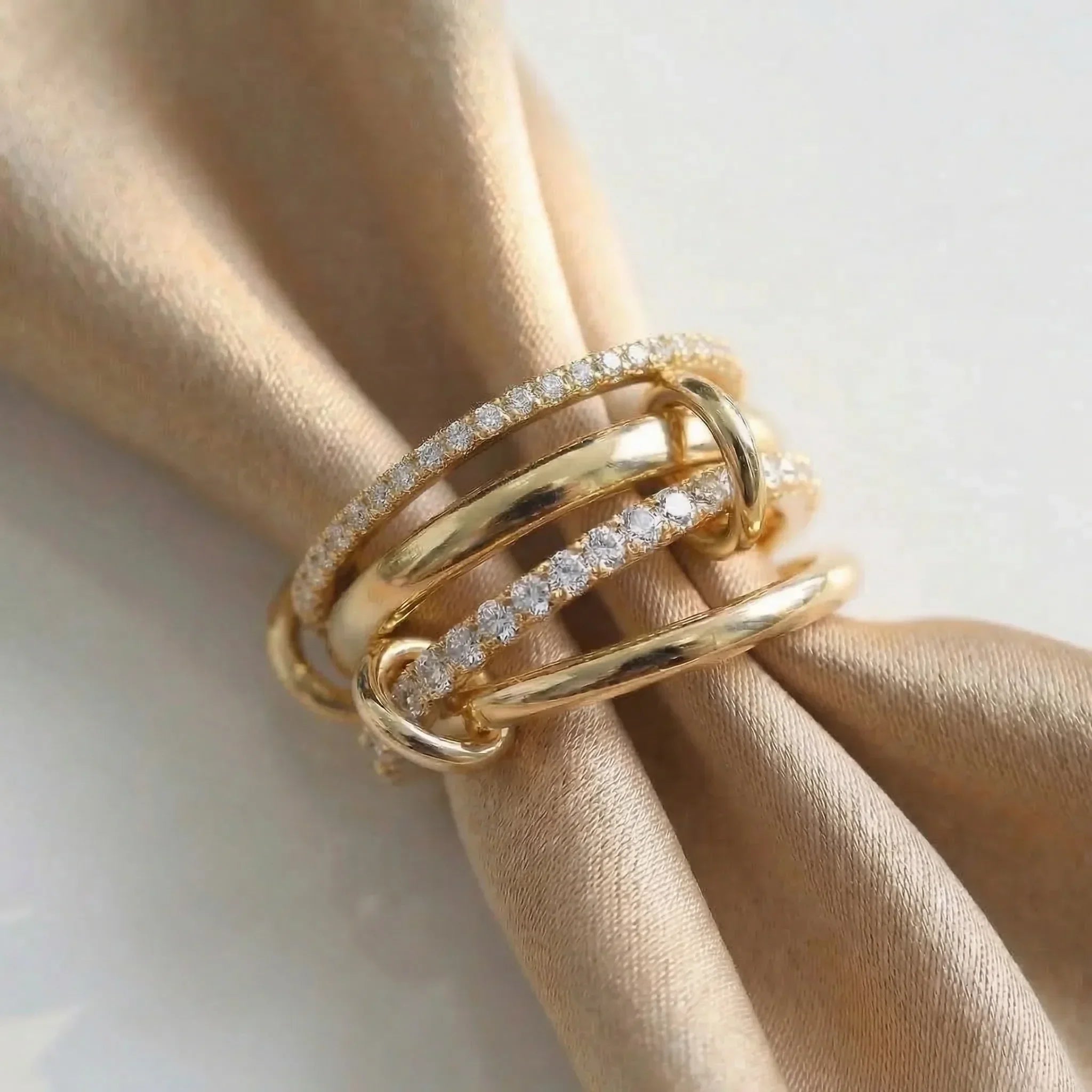 Berlin Stacked Diamond Ring