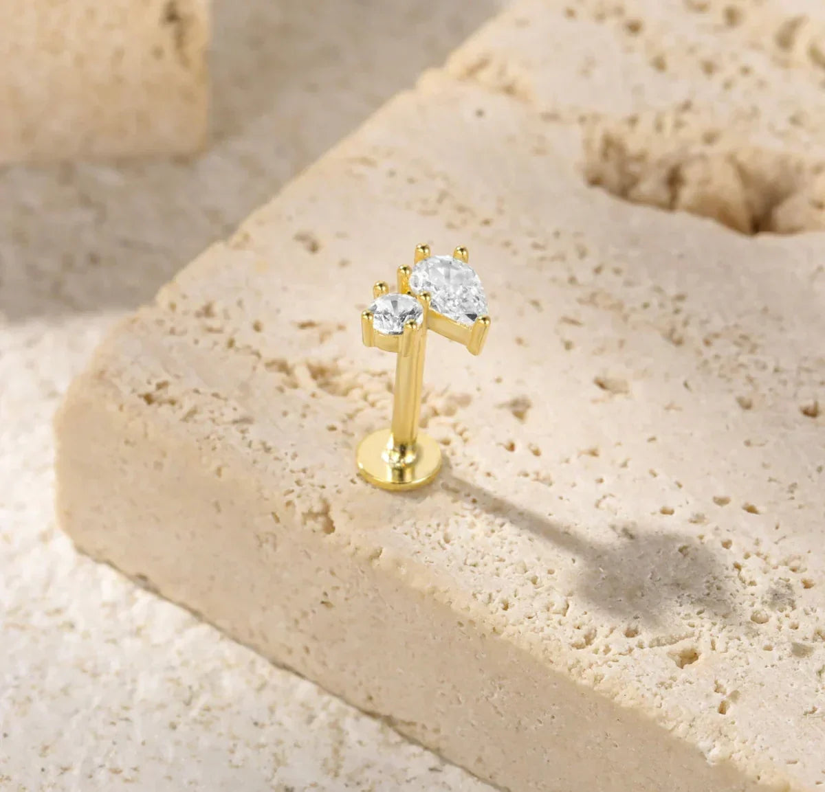 Devoted Flat Back Diamond Stud