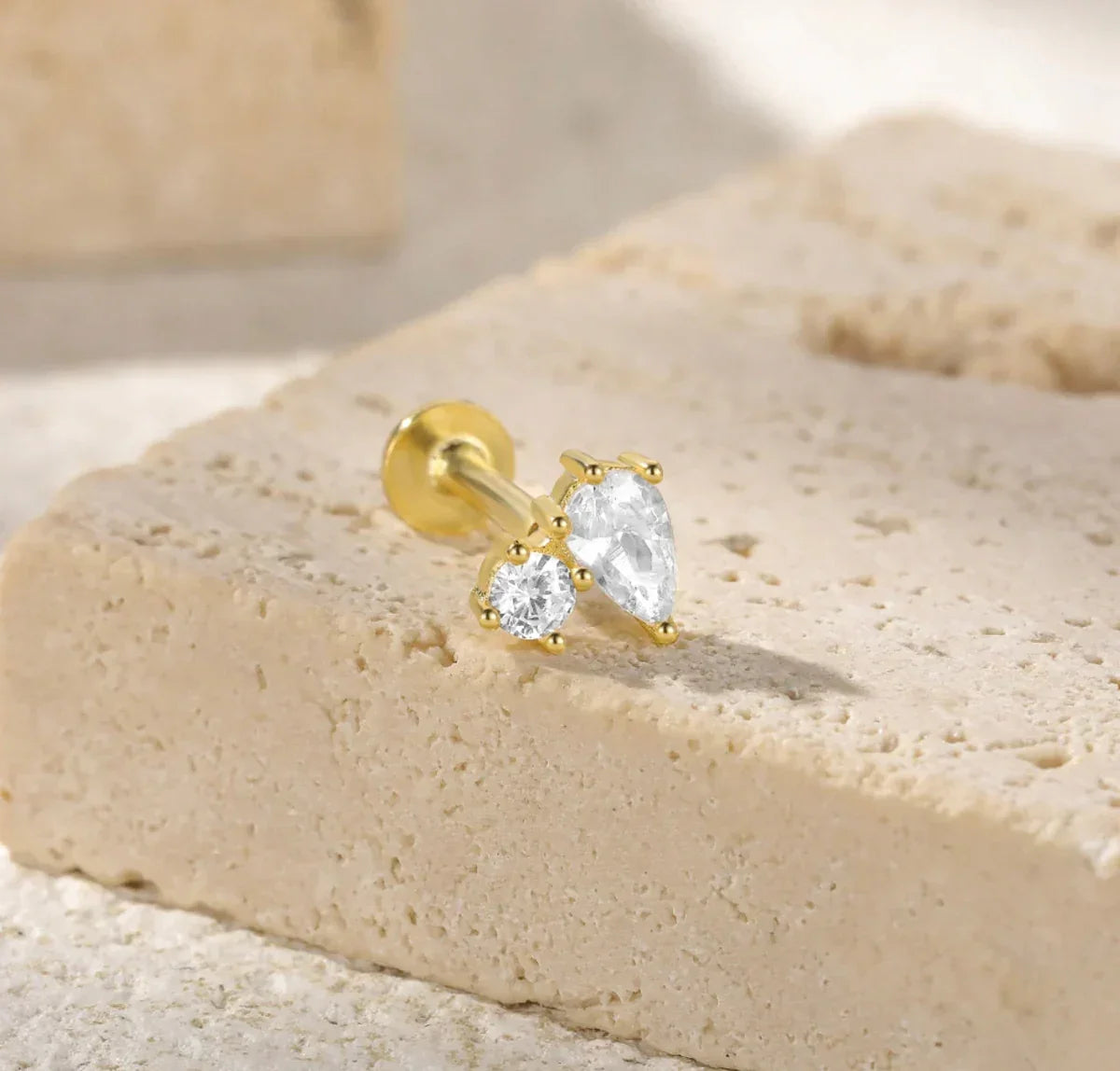 Devoted Flat Back Diamond Stud