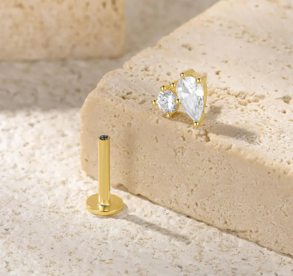 Devoted Flat Back Diamond Stud