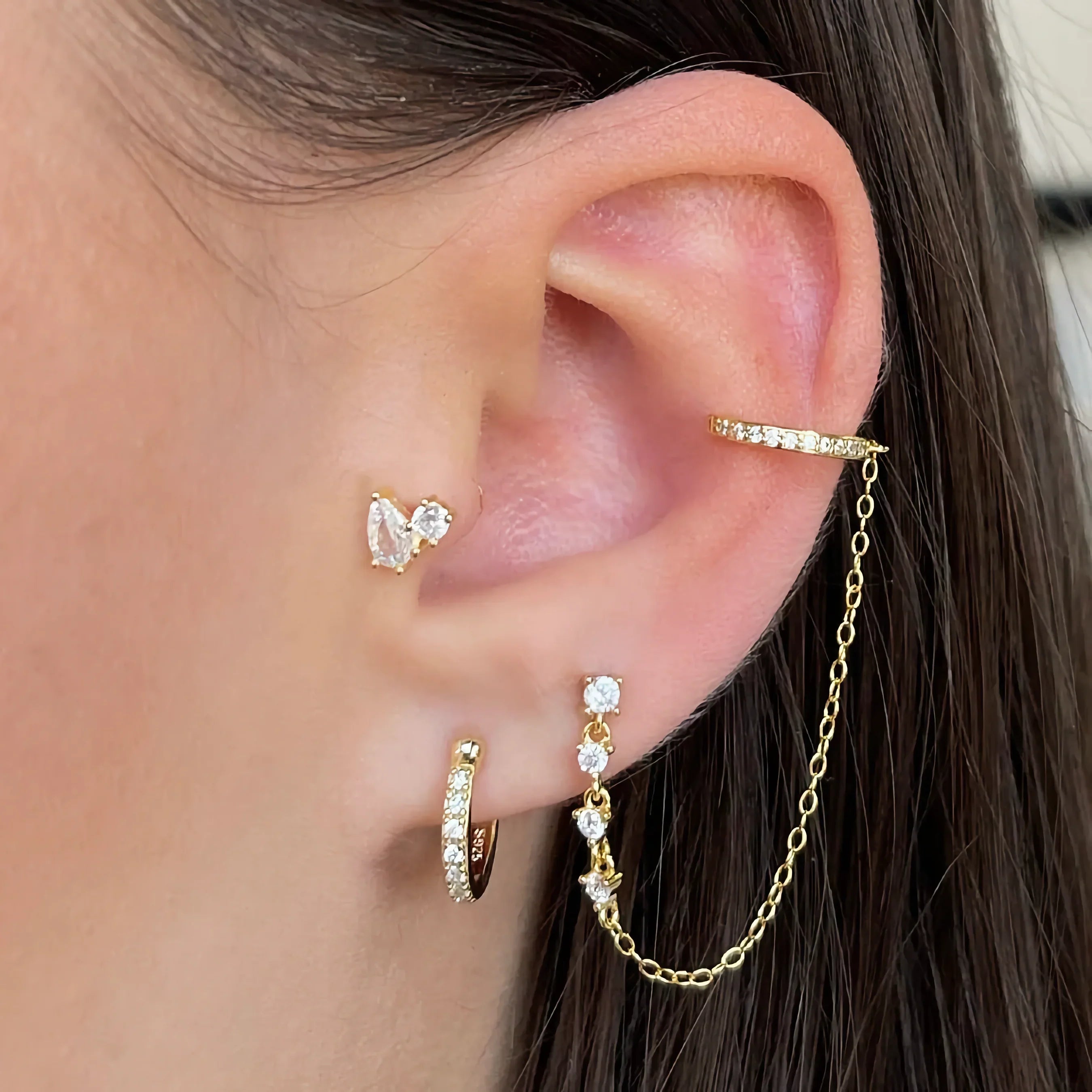 Devoted Flat Back Diamond Stud