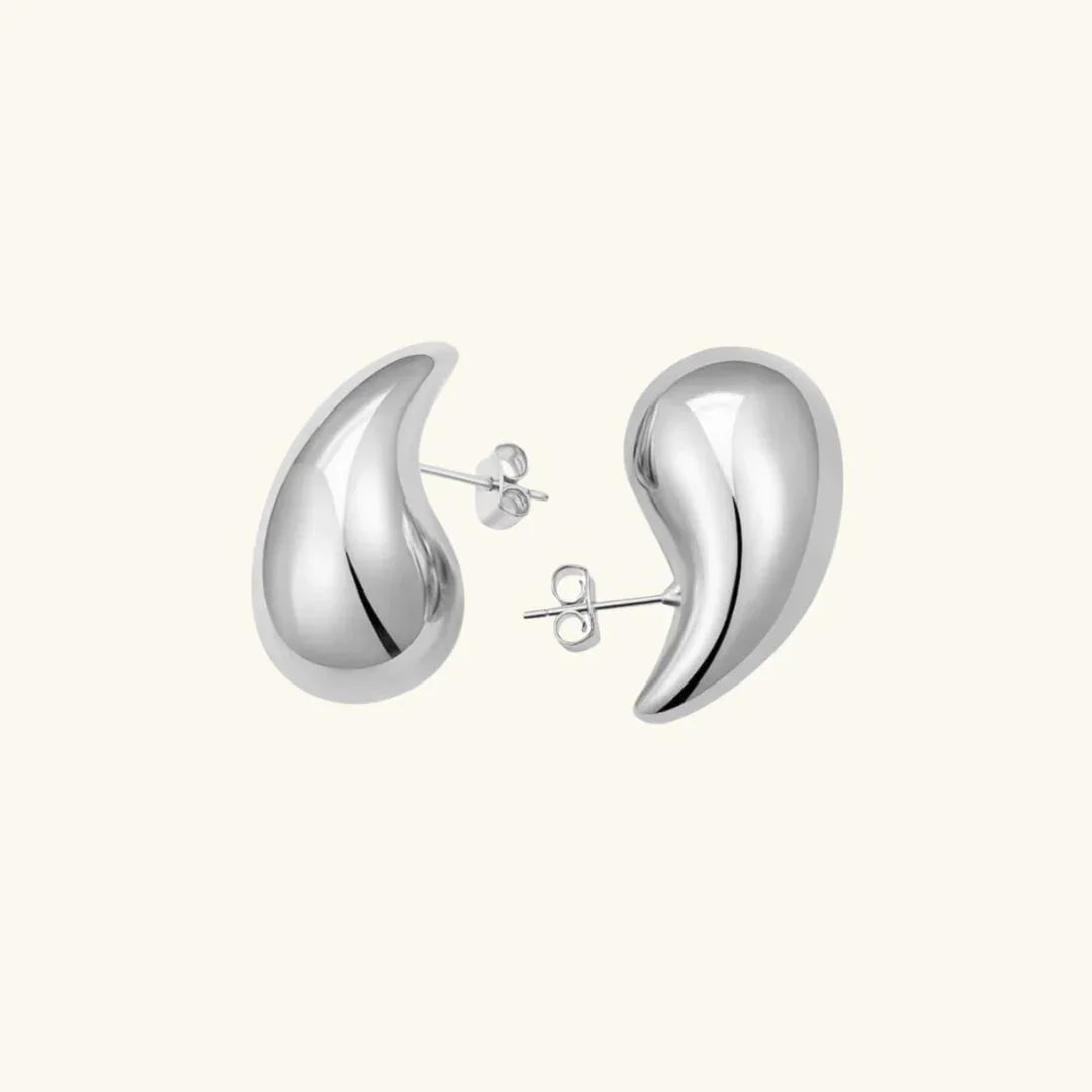 Precious Teardrop Gold Earrings