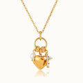 Minerva Diamond Heart Charm Necklace