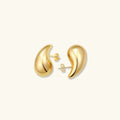 Precious Teardrop Gold Earrings