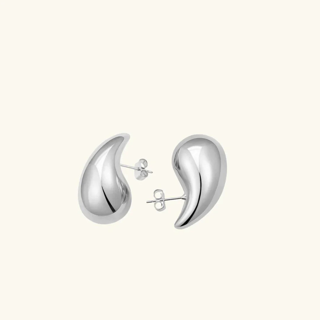 Precious Teardrop Gold Earrings