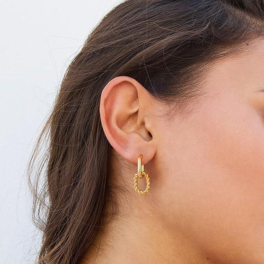 Strength Gold Earrings